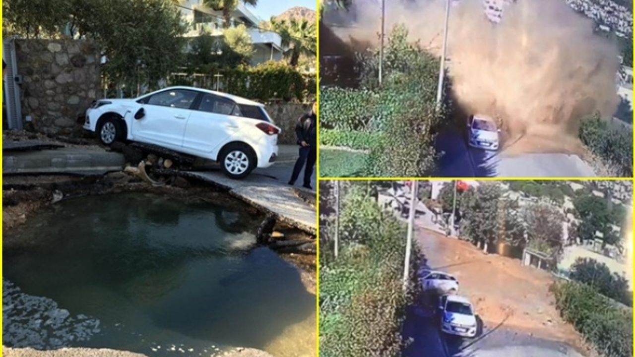 Bodrum'da Bomba Gibi Patlayan İsale Hattı, Büyük Çapta Hasara Neden Oldu!