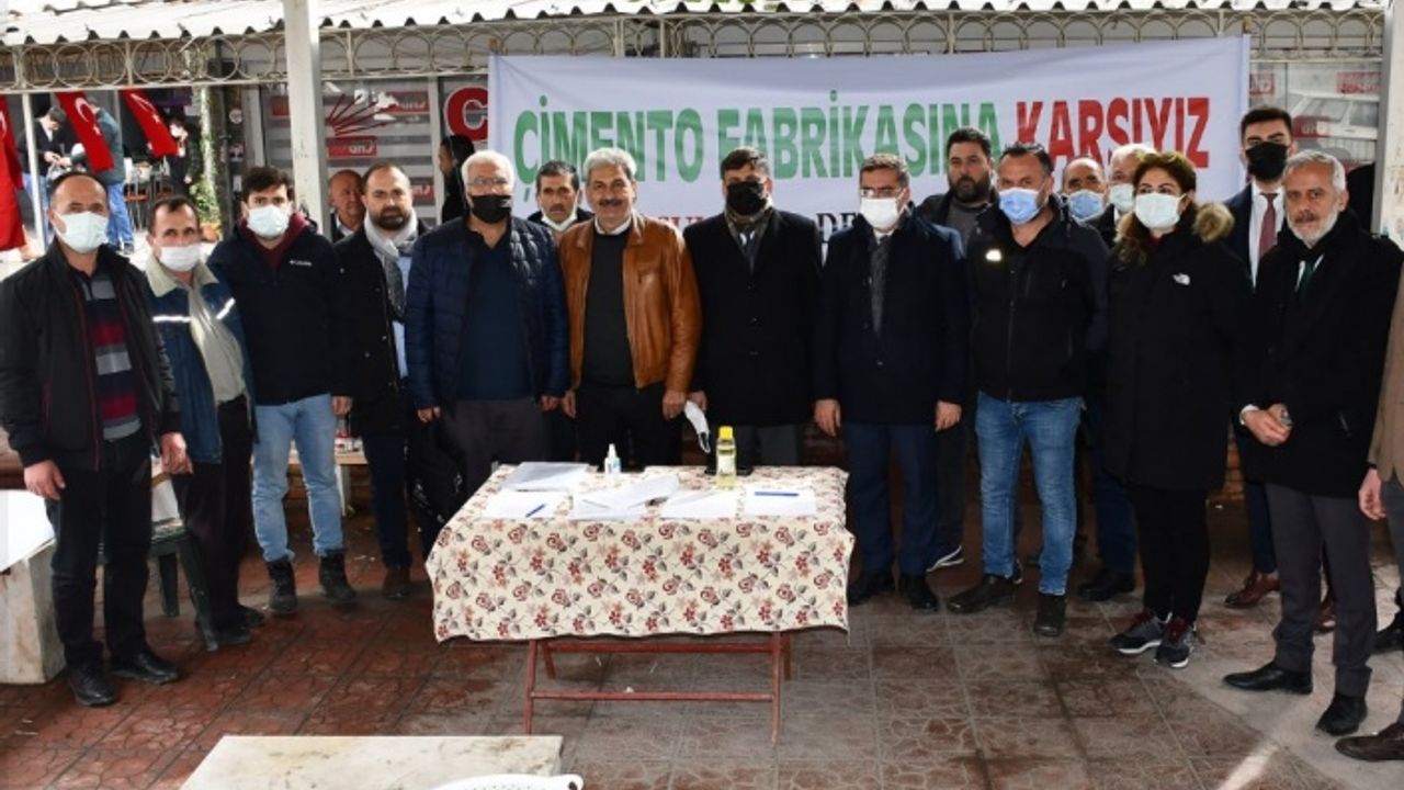 BAŞKAN TOKGÖZ'DEN ÇİMENTO FABRİKASI KAMPANYASINA DESTEK