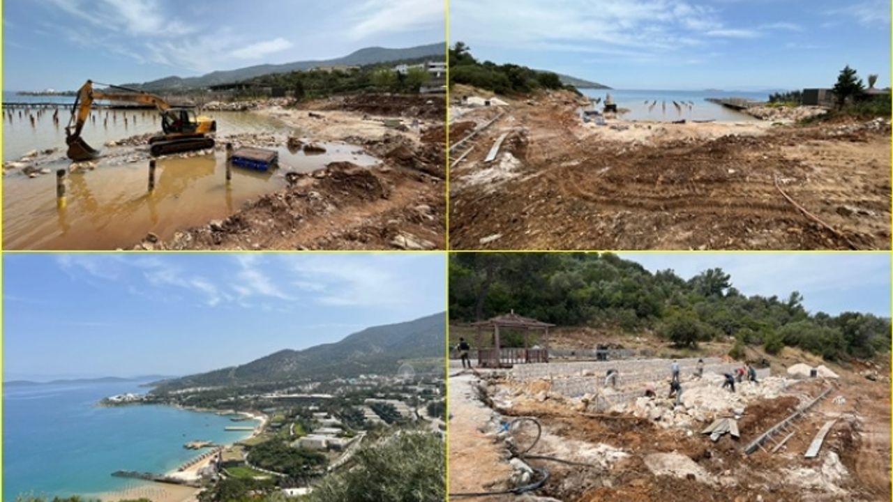Bodrum'da 2 Otelin Tabiat Parkında Doğaya Zarar Vermesini Belediye Ekipleri Önledi