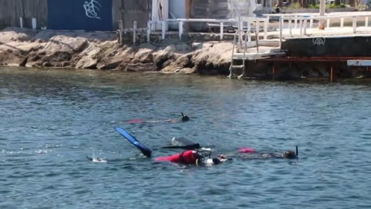 Bodrum'da Deniz Dibi ve Kıyı Temizliği Yapıldı