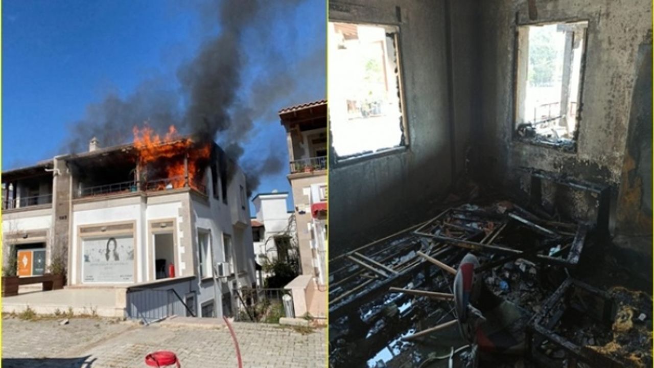 Bodrum'da Elektrik Kontağından Çıkan Yangın, Evi Kullanılamaz Hale Getirdi
