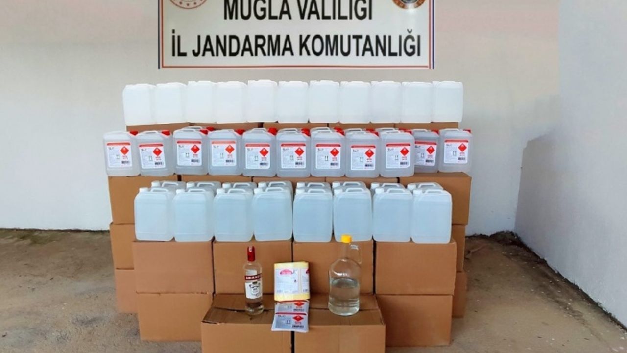 Bodrum’da 1080 Litre Etil Alkol Ele Geçirildi