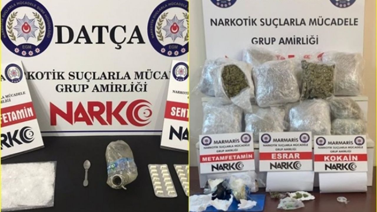 Datça ve Marmaris'te Düzenlenen Uyuşturucu Operasyonlarında 3 Şüpheli Yakalandı