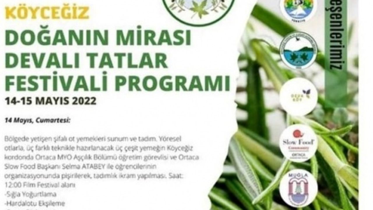 Köyceğiz’de Devalı Tatlar Festivali Düzenleniyor