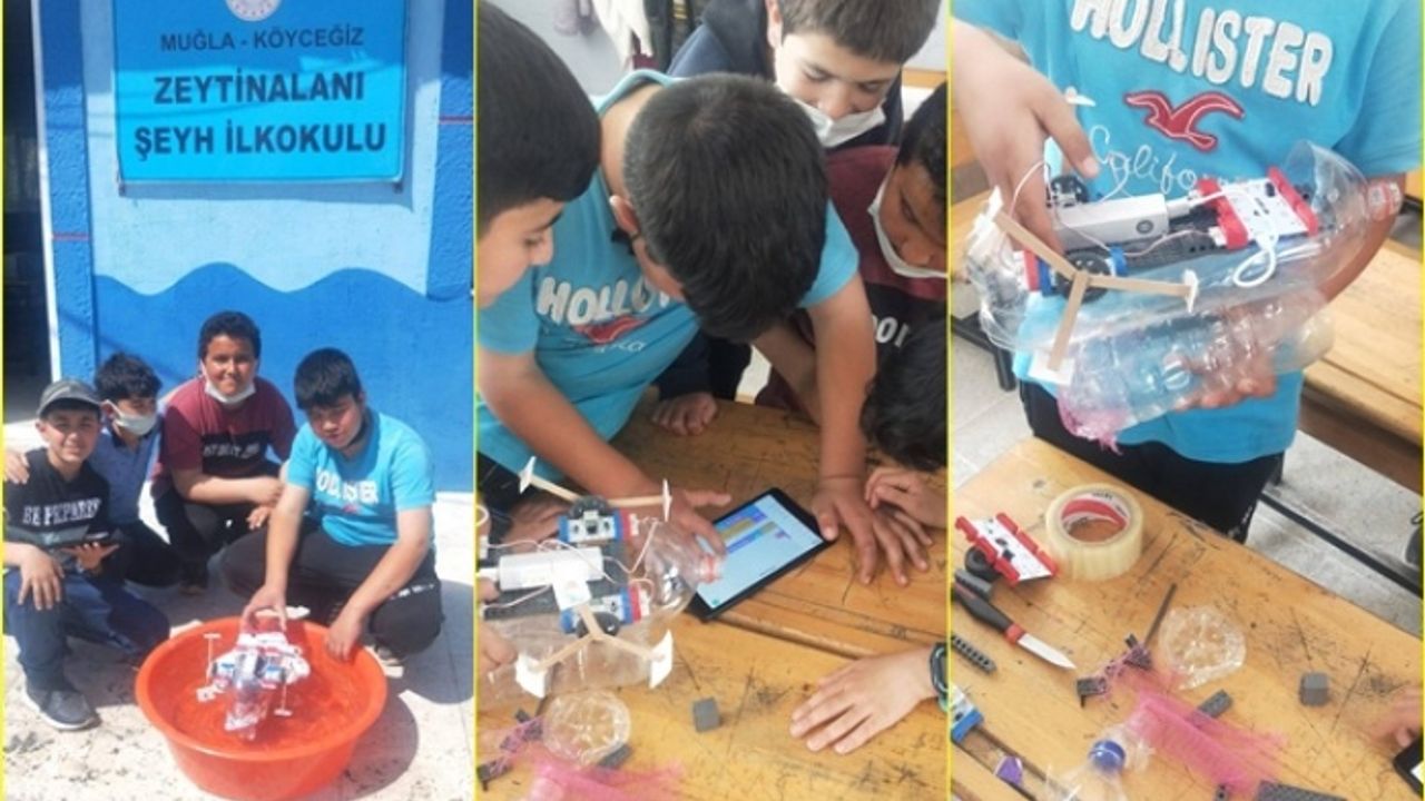 Köyceğizli Öğrenciler Su Üstü Atık Temizleme Robotunu Tanıttı