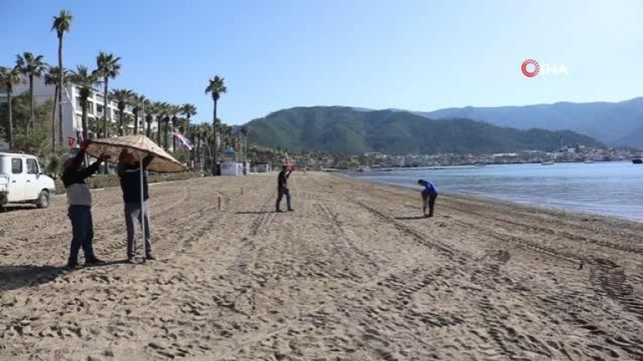 Marmaris'te Halk Plajları Yaza Hazırlanıyor