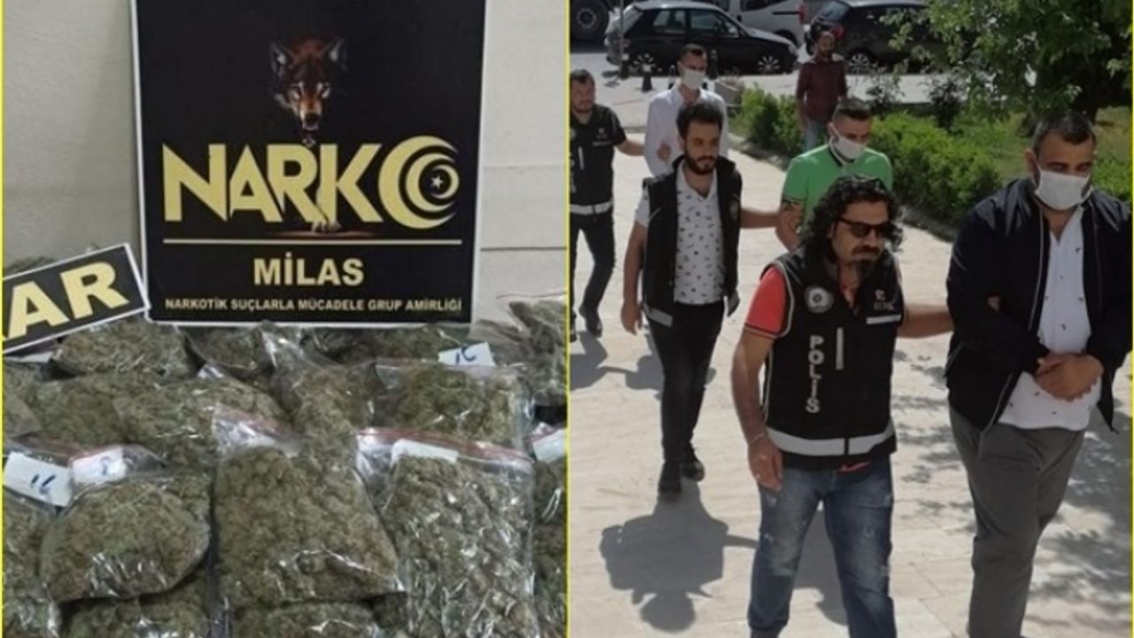 MİLAS NARKOTİK EKİPLERİ 4 KİLO ESRAR ELE GEÇİRDİ
