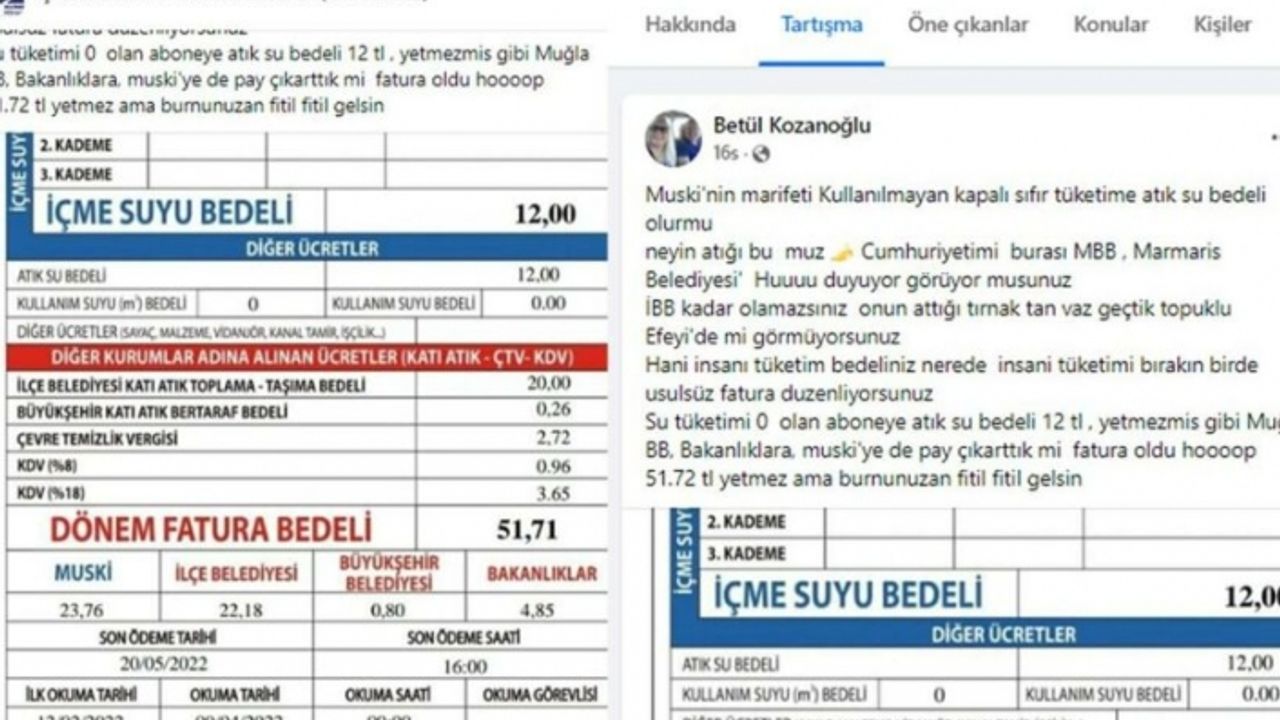 Muğla Büyükşehir Belediyesi’nden Su Faturası Açıklaması
