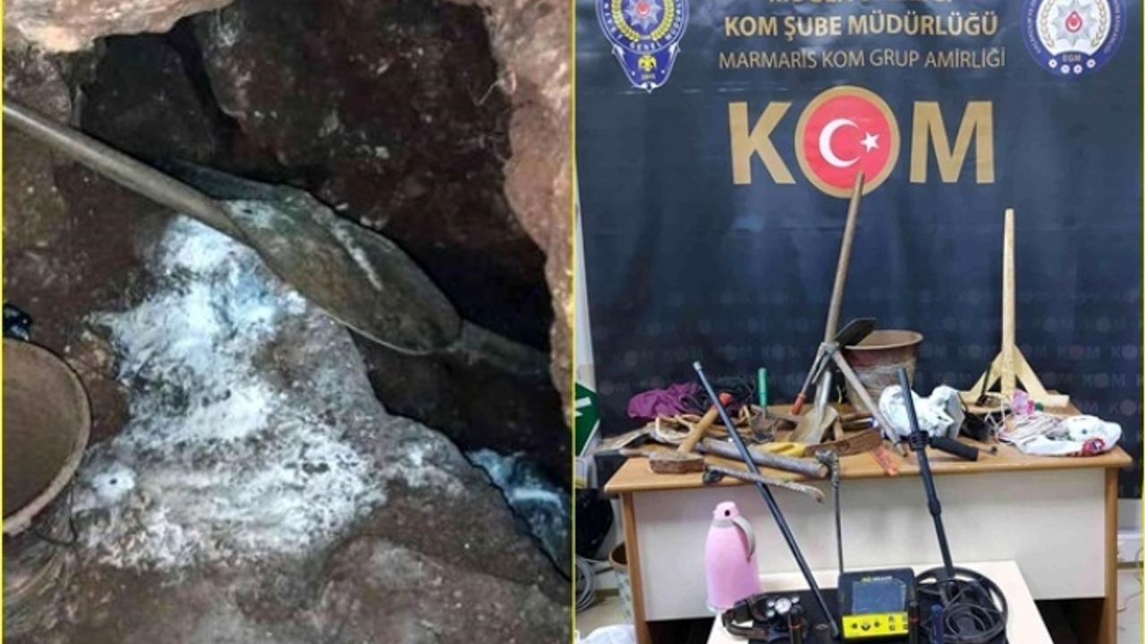 Muğla'da Asartepe Fiskos Antik Kenti'nde Kaçak Kazı