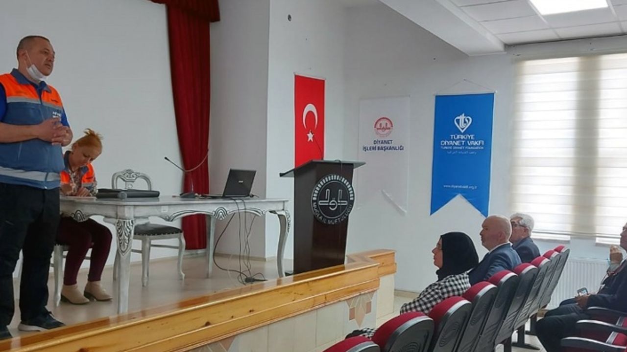 Muğla'da Müftülük Personeline Deprem Eğitimi Verildi