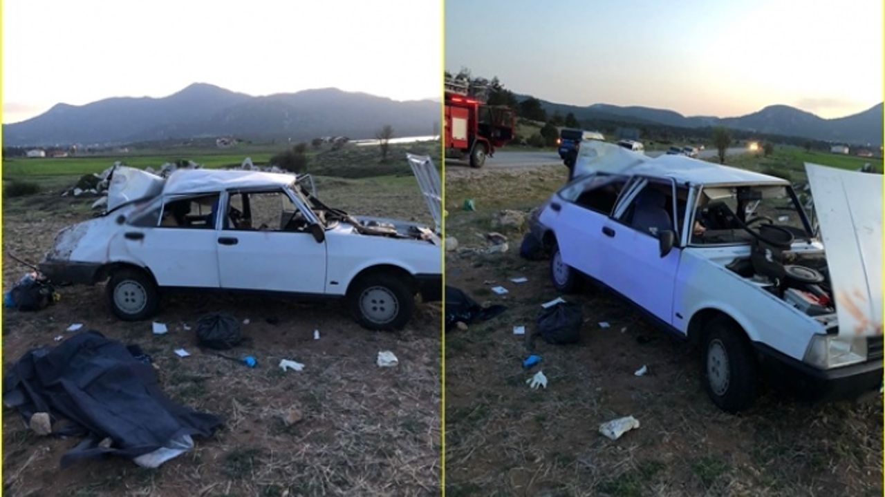 Seydikemer’de Otomobil Şarampole Devrildi: 1 Kişi Öldü, 2'si Çocuk 5 Kişi Yaralandı