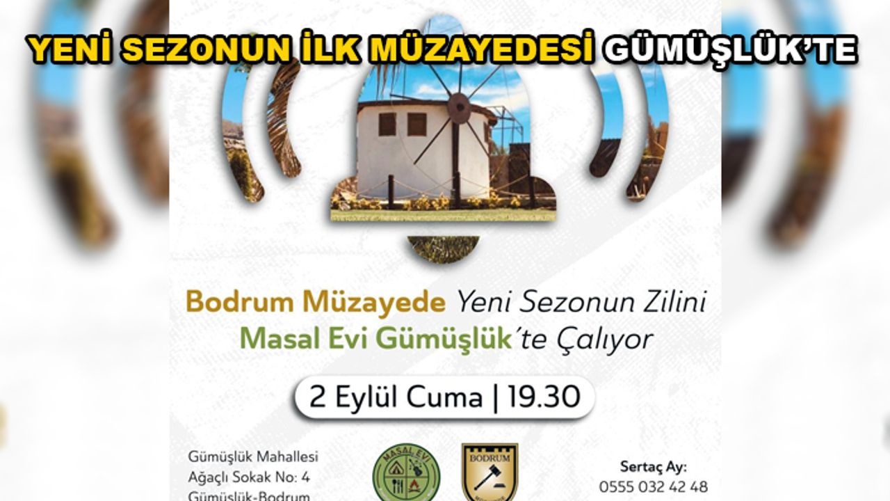 Bodrum Müzayedenin Yeni Sezonu 2 Eylül'de Başlıyor