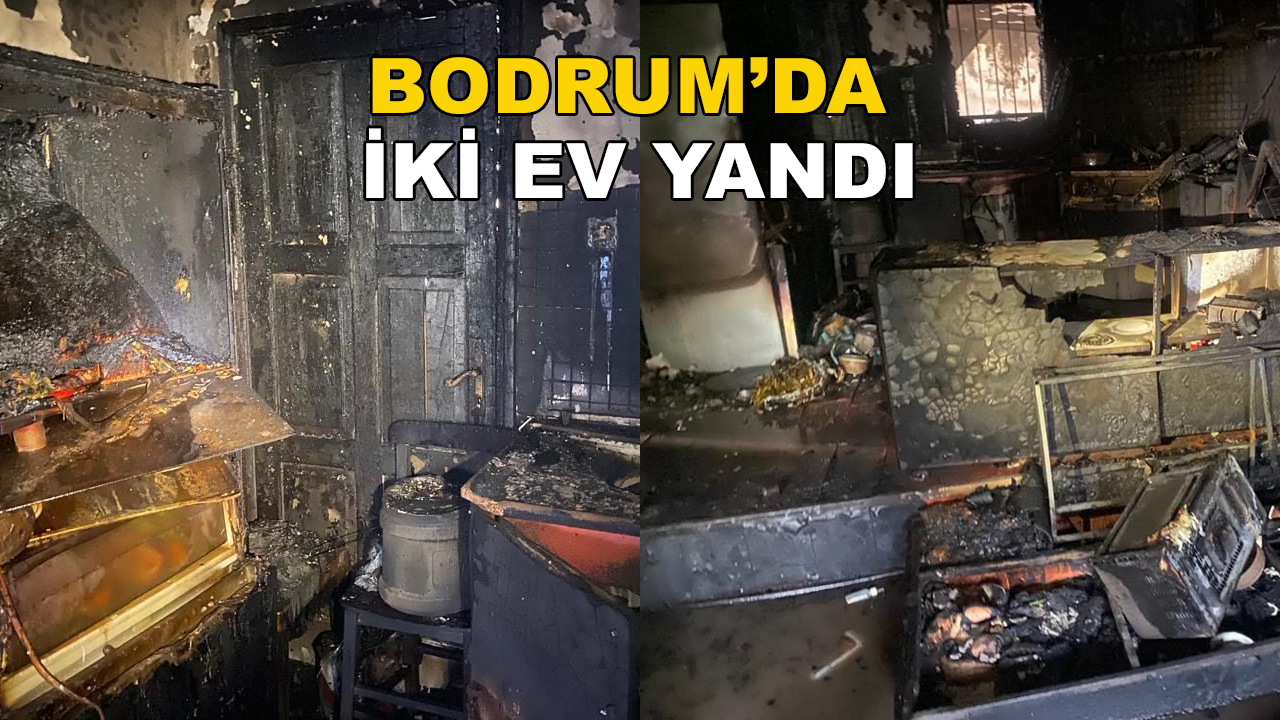 Bodrum'da Bir Dairede Çıkan Yangın Bitişiğindeki Daireye Sıçradı