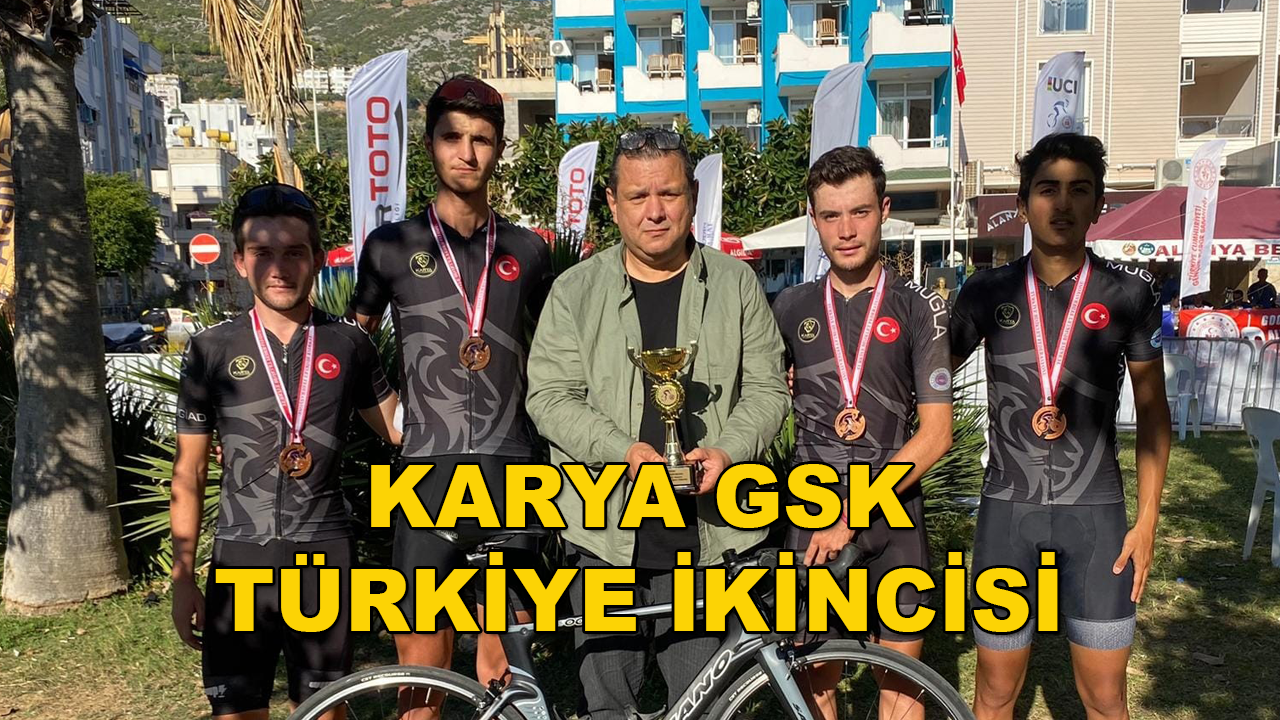 Alanya'da Düzenlenen Şampiyonada Muğlalı Bisikletçiler Türkiye İkincisi Oldu