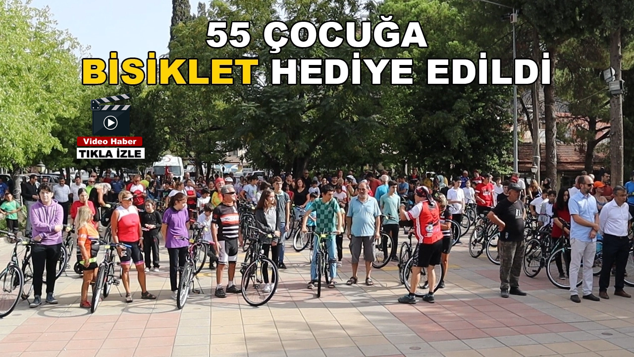 Askıda Bisiklet Projesiyle Ortaca'da 55 Çocuğa Bisiklet Hediye Edildi