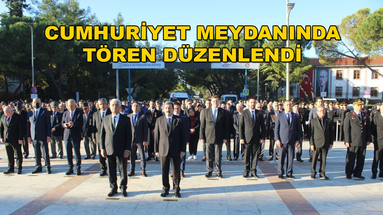 Muğla'da Atatürk'ü Anma Töreni Düzenlendi