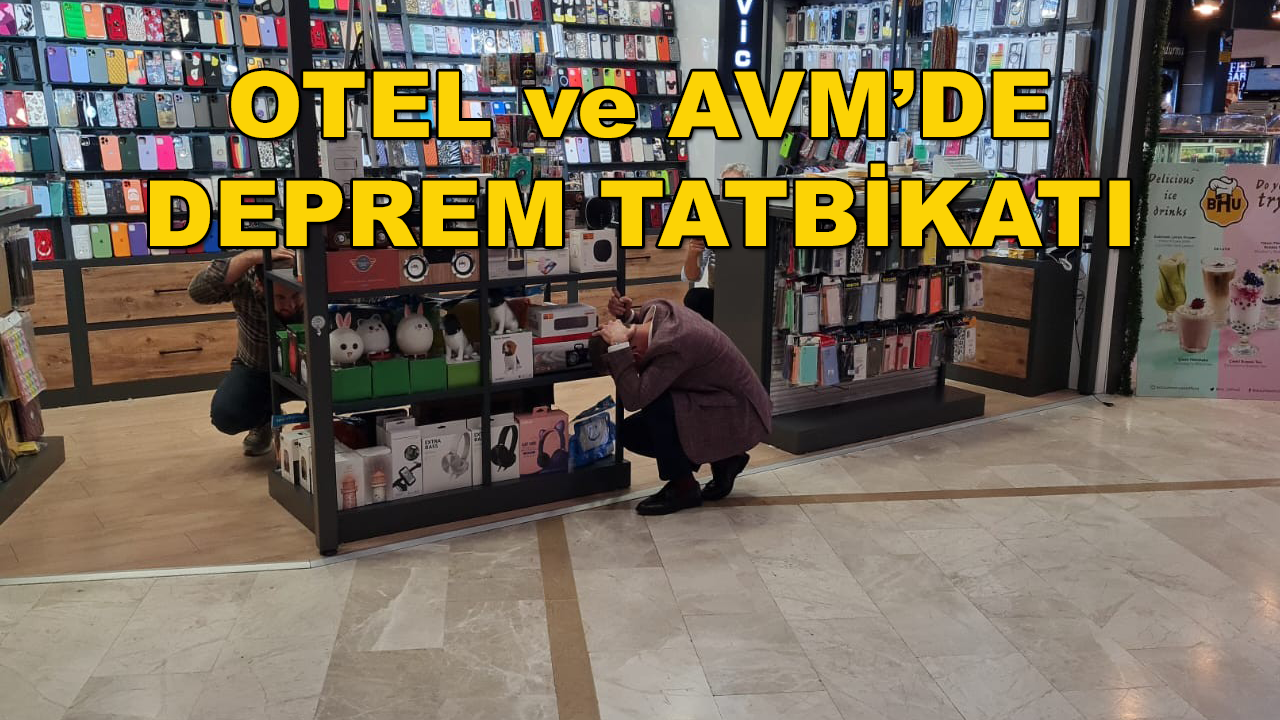Bodrum'daki Deprem Tatbikatı AVM ve Otelde Yapıldı