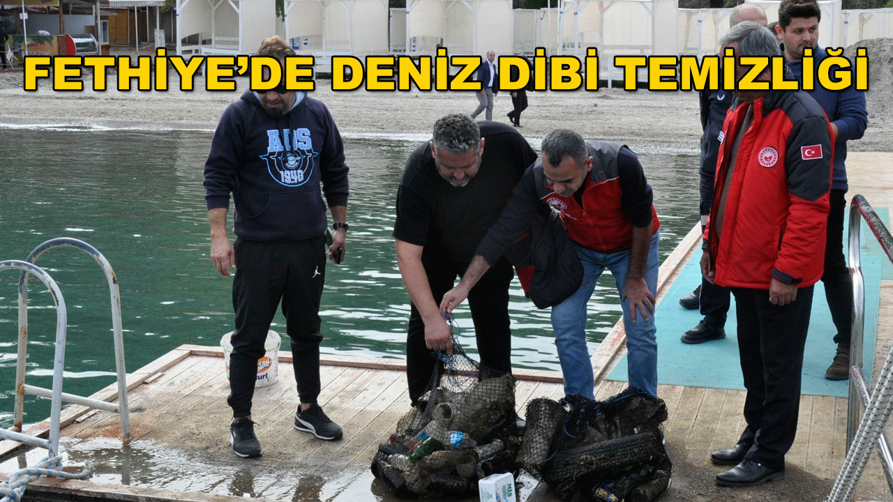 Fethiye'de Deniz Dibi Dalgıçlar Tarafından Temizlendi