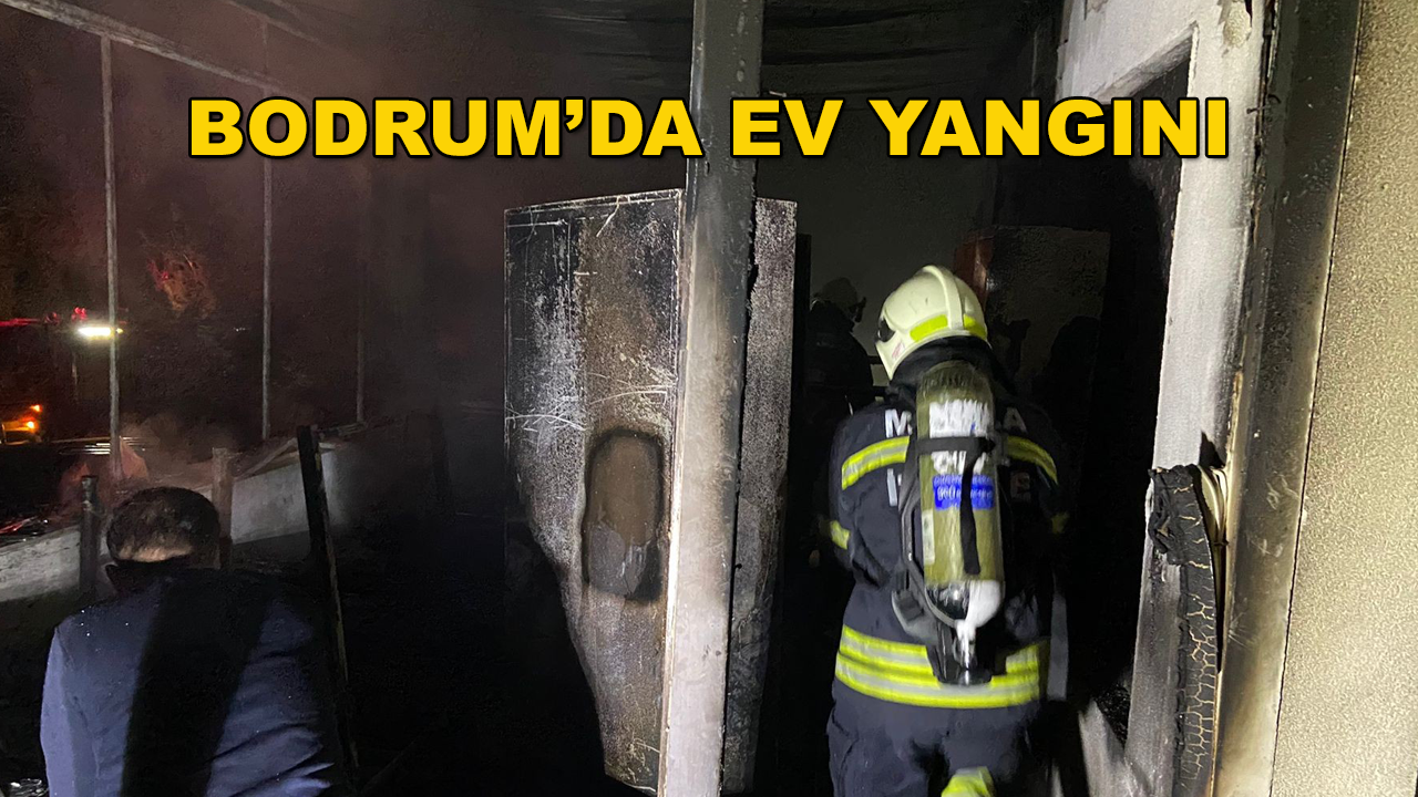 Bodrum'da Bir Evde Yangın Çıktı: 1'i Ağır 2 Yaralı