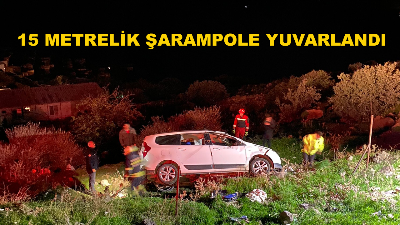 Bodrum'da Bir Araç Şarampole Yuvarlandı: 2 Yaralı