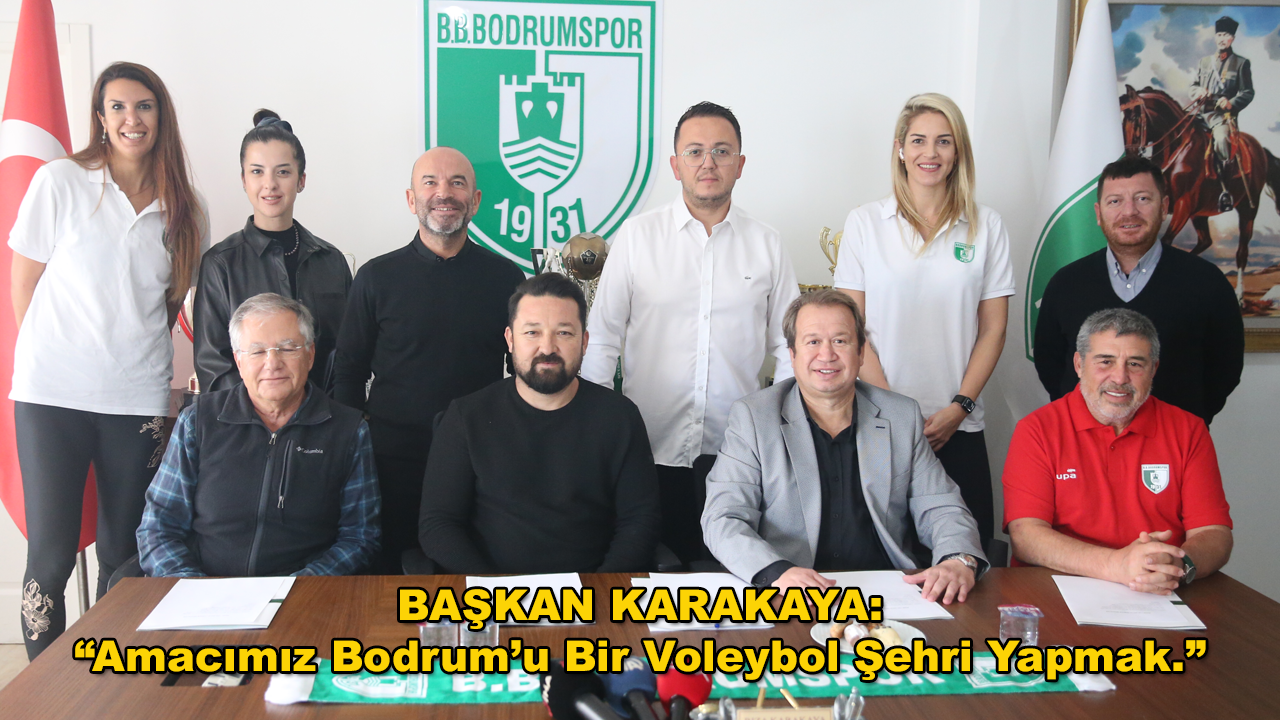 Bodrumspor Voleybol Takımı Basın Toplantısı Düzenledi