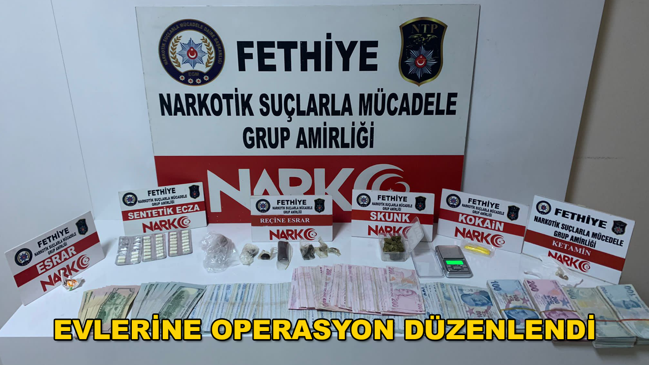 Narkotikten Fethiye'de Operasyon: 3 Kişi Tutuklandı