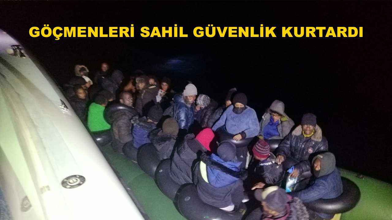 Açık Denizde 58 Göçmen Kurtarıldı