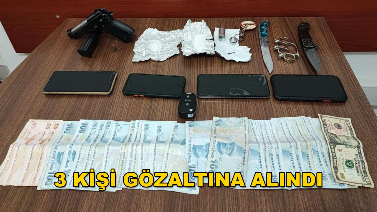 Milas'ta Durdurulan Şüpheli Araçta Silah ve Uyuşturucu Ele Geçirildi