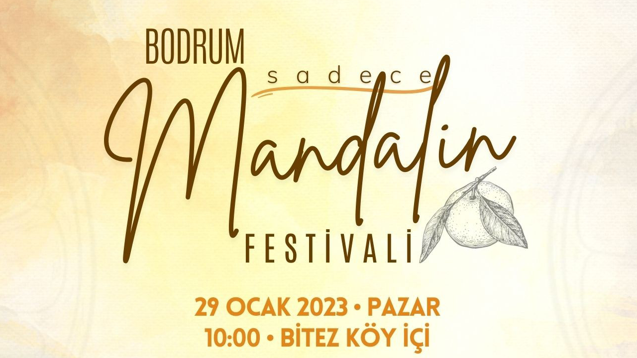 Sadece Mandalin Festivali 29 Ocak'ta Bodrum'da Yapılacak