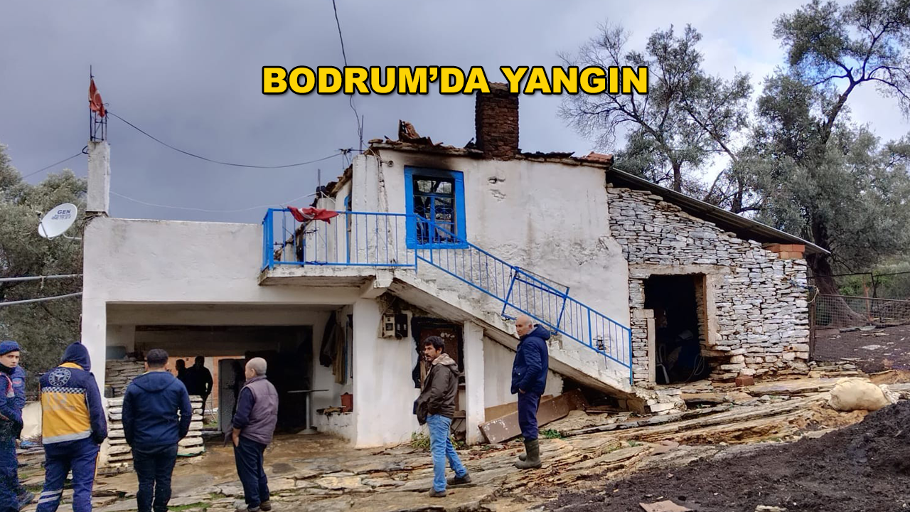 Bodrum'da Soba Kovası Yangına Sebep Oldu