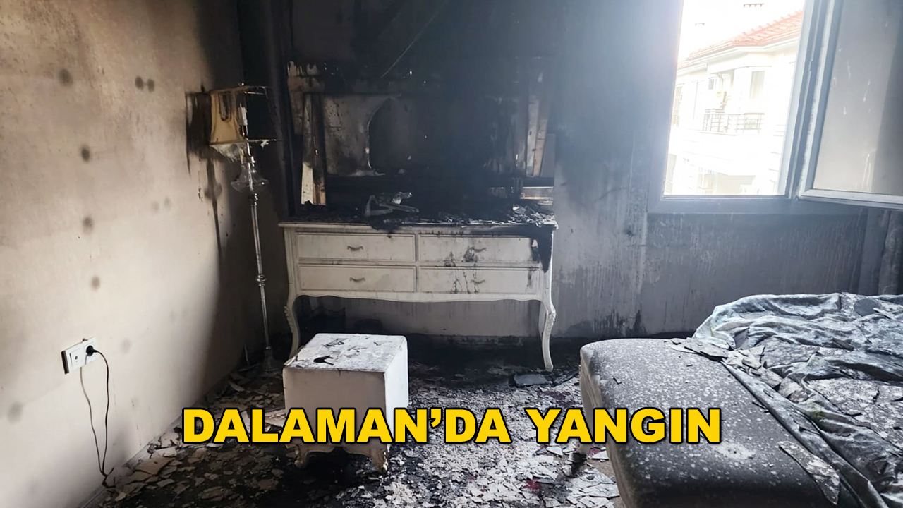 Dalaman'daki Evde Çıkan Yangın Söndürüldü