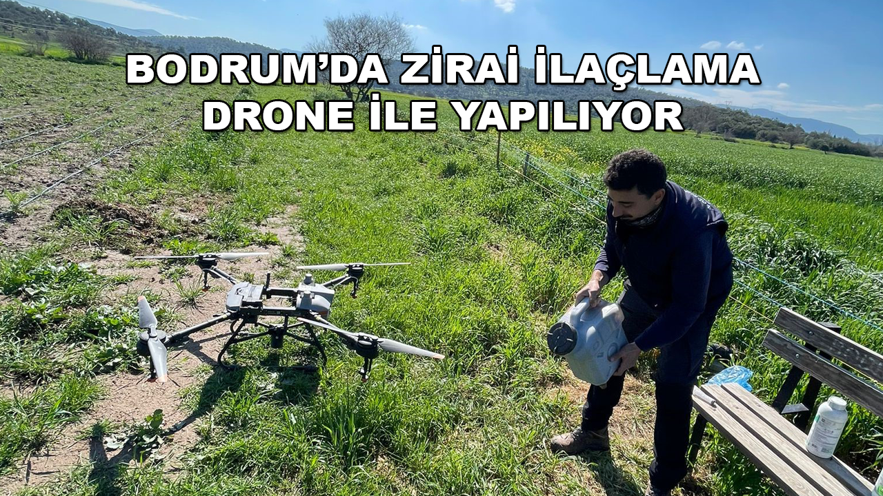BODRUM BELEDİYESİ'NDEN ÇİFTÇİLERE DRONE DESTEĞİ