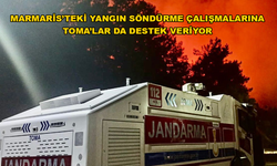Jandarma TOMA'ları Yangına Müdahale Ediyor