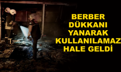 Fethiye'de Berber Dükkanında Yangın Çıktı