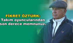 Bodrumspor Onursal Başkanı Öztürk Takımdan Memnun Olduklarını Belirtti