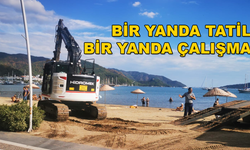 Marmaris'te Deniz Keyfi Sürerken Kışa Hazırlık Yapılıyor