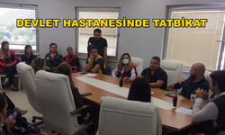 Köyceğiz Devlet Hastanesi Personelleri Masabaşı Tatbikatı Yaptı