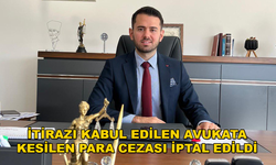 ORTACALI AVUKATA YAZILAN HIZ LİMİTİ CEZASI KAMU GÖREVİ YAPTIĞI GEREKÇESİYLE İPTAL EDİLDİ