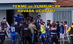 Dalyanspor-Karaçulhaspor Maçının Bitiş Düdüğüyle Birlikte Futbolcular Birbirine Girdi