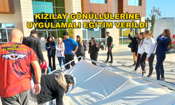 Kızılay Gönüllülerine Köyceğiz'de Çadır Kurma Eğitimi Verildi