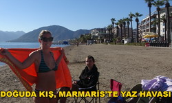 Yer Marmaris: Aralık Ayında Denize Girdiler