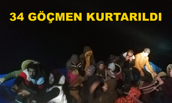 Datça'da 34 Düzensiz Göçmen Kurtarıldı