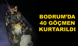 Sahil Güvenlik Ekipleri Bodrum'da 40 Göçmeni Kurtardı