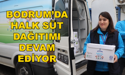 Bodrum Belediyesi Halk Süt Dağıtımını Sürdürüyor