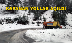 Seydikemer'de Yoğun Kar Sonucu Kapanan Yollar Açıldı