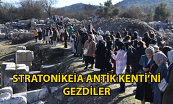 MUĞLA EV SAHİPLİĞİNDE DÜZENLENEN KAMPTA ANTİK KENT GEZİSİ YAPILDI