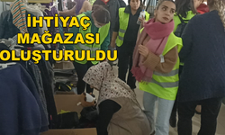 DEPREMZEDELER İÇİN BODRUM'DA İHTİYAÇ MAĞAZASI KURULDU