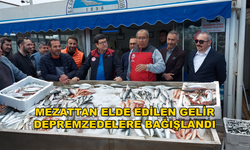 BODRUM'DA BALIK MEZATI YAPILDI: 233 BİN LİRA DEPREMZEDELERE BAĞIŞLANDI