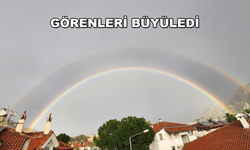 MARMARİS'TE ÇIKAN GÖKKUŞAĞI MEST ETTİ