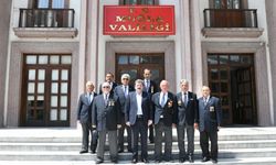 MUHARİP GAZİLER VALİ TAVLI'YI ZİYARET ETTİ